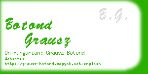 botond grausz business card